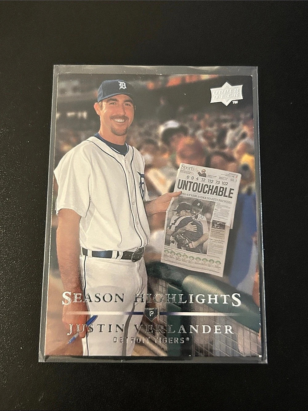 2008 Upper Deck #394 Justin Verlander Detroit Tigers baseball card
